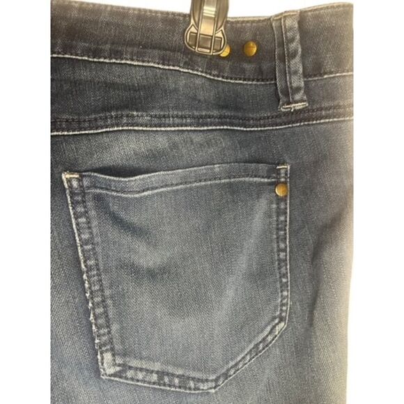 Cabi Denim Blue Jeans Size 10 Dark Wash Straight Leg Mid Rise Style #514 - Picture 7 of 9